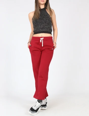 Pantaloni Zara, rosu