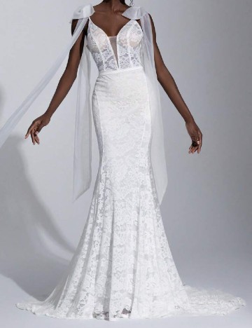 
						Rochie lunga SHEIN, alb