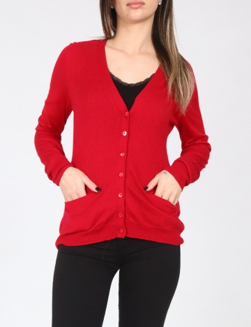 Cardigan Zara, rosu