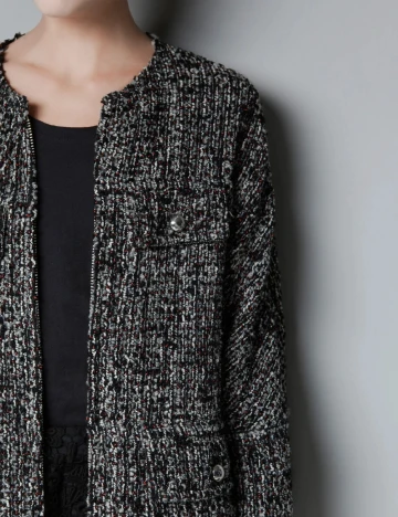 Jacheta Oversize Zara, mix culori