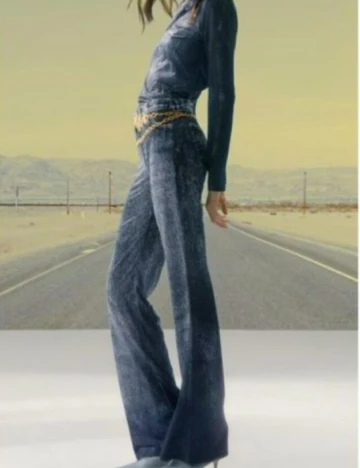 Pantaloni Zara, albastru