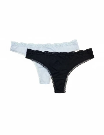 Set chiloti 2 perechi Undies International, mix culori