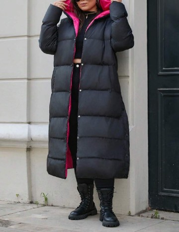 
						Geaca SHEIN CURVE, negru