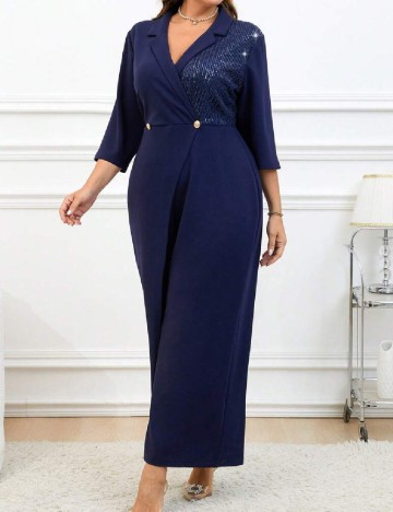 
						Salopeta SHEIN CURVE, bleumarin