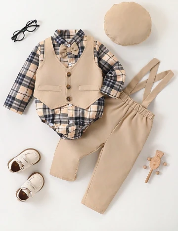 Compleu Shein Kids, crem