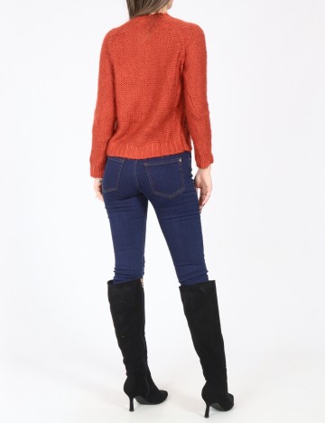 Cardigan Zara, caramiziu