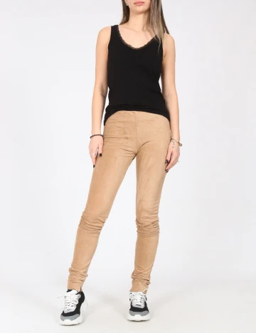 Pantaloni Zara, maro