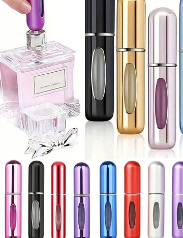 Set sticlute reincarcabile pentru parfum 5 bucati SHEIN, mix culori