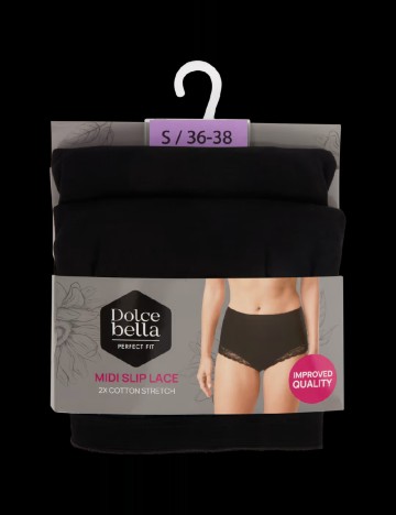 Set chiloti 2 perechi Dolce Bella, negru