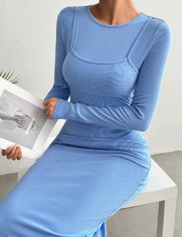 Rochie lunga SHEIN, albastru