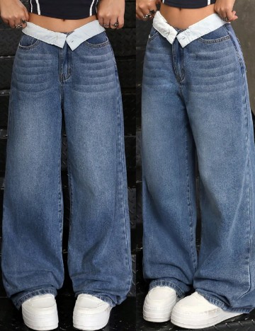 
						Blugi Shein Kids, albastru