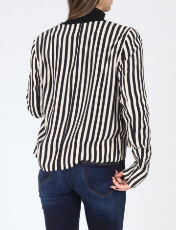 Blazer Zara, crem/negru