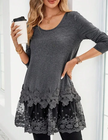 Bluza Emery Rose, gri