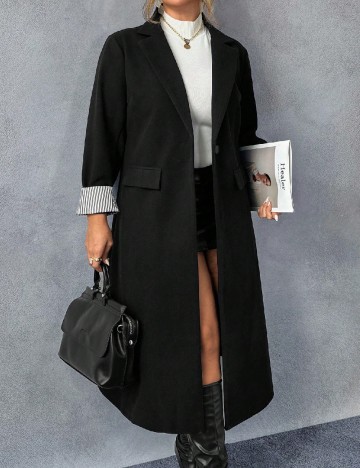 
						Palton SHEIN CURVE, negru