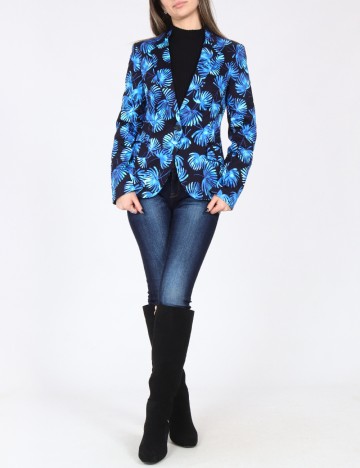 Sacou Zara, negru/albastru