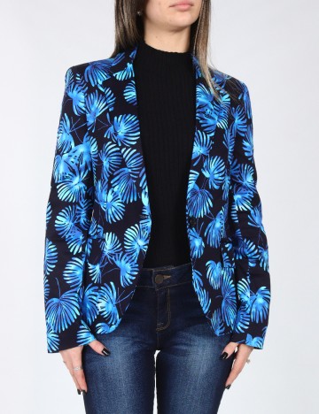 Sacou Zara, negru/albastru