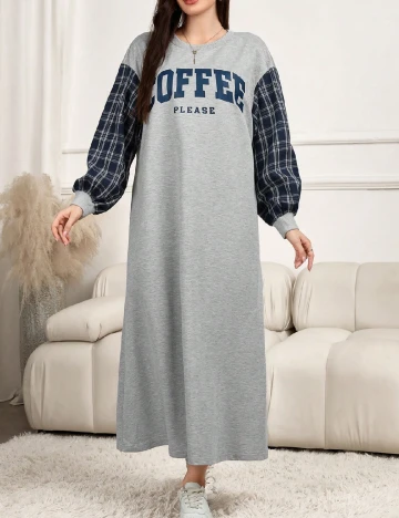 Rochie lunga SHEIN, gri