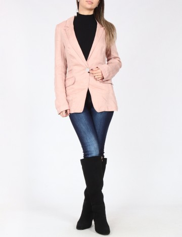 Sacou Zara, roz pudra