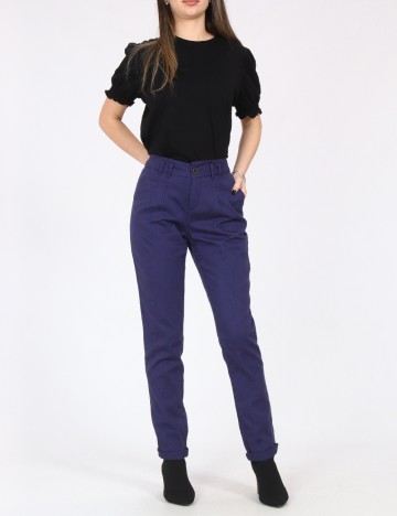 Pantaloni Bershka, bleumarin