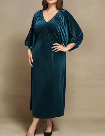 Rochie lunga SHEIN CURVE, albastru