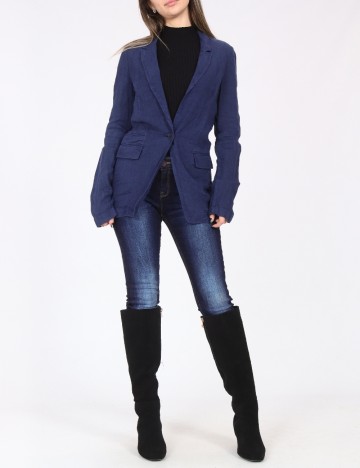 
						Sacou Zara, bleumarin