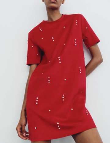 
						Rochie scurta Zara, rosu
