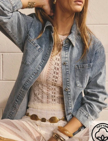 Jacheta SHEIN, albastru