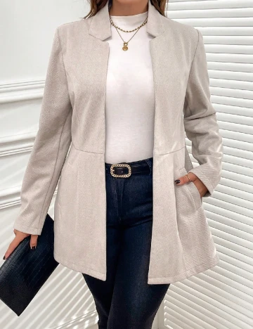 Blazer SHEIN CURVE, bej