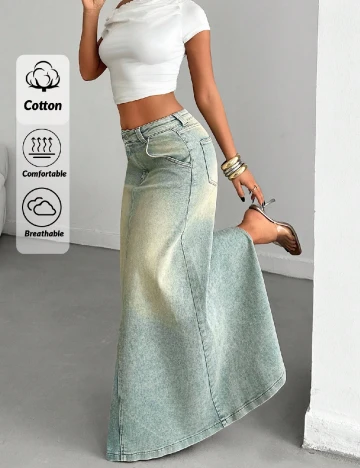 Fusta SHEIN, albastru