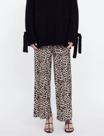 
						Pantaloni Zara, animal print