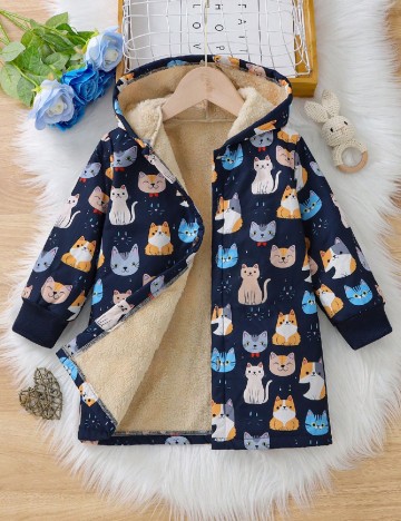 
						Geaca Shein Kids, bleumarin