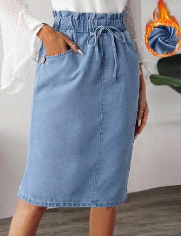 
						Fusta SHEIN, albastru