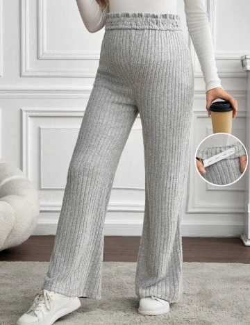 Pantaloni SHEIN Maternity, gri