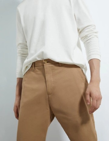 Pantaloni Zara, maro