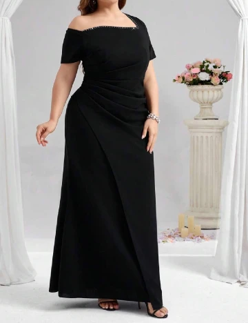 Rochie lunga SHEIN CURVE, negru