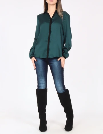 Camasa Zara, verde inchis