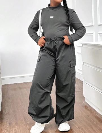 Compleu Shein Kids, gri