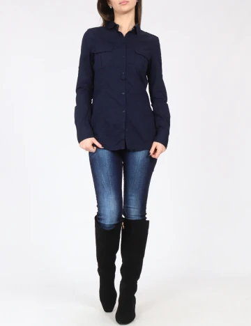 Camasa Zara, bleumarin