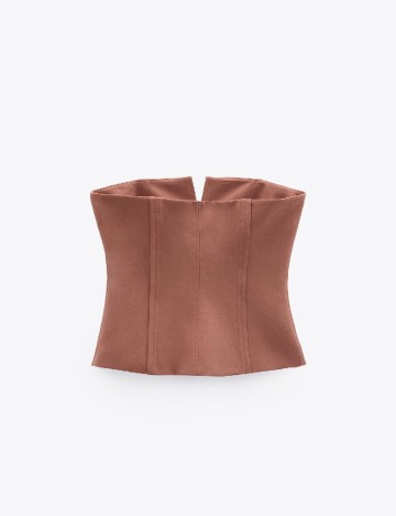 Top Zara, roz pudra inchis