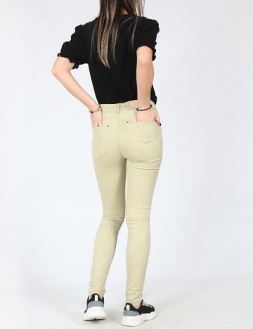 Pantaloni Pull&Bear, verde deschis