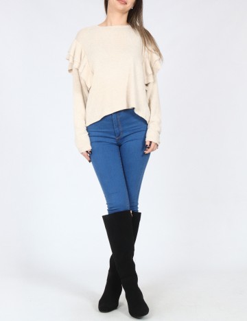 Bluza Bershka, crem