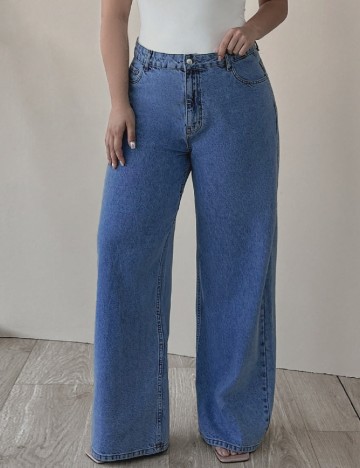 
						Blugi SHEIN CURVE, albastru