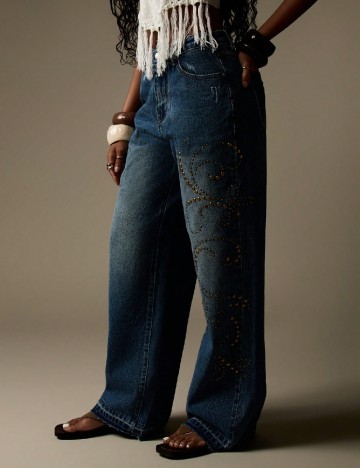 
						Blugi SHEIN, albastru