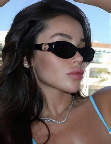 
						Ochelari de soare SHEIN, negru