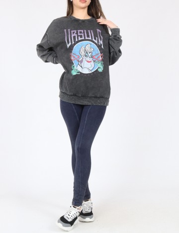 Bluza Oversize Bershka, gri inchis