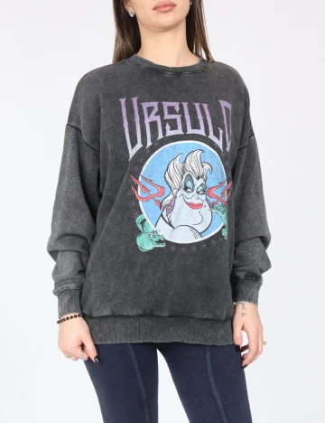 Bluza Oversize Bershka, gri inchis