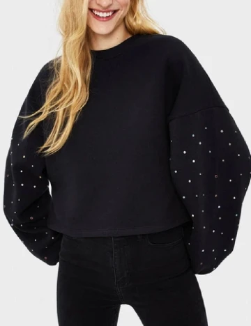 Bluza Oversize Bershka, negru