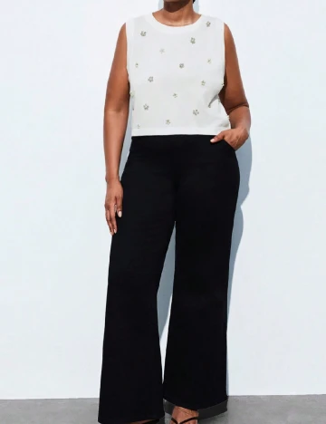 Top SHEIN CURVE, alb