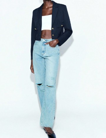 
						Sacou SHEIN, bleumarin