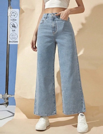 
						Blugi SHEIN, albastru